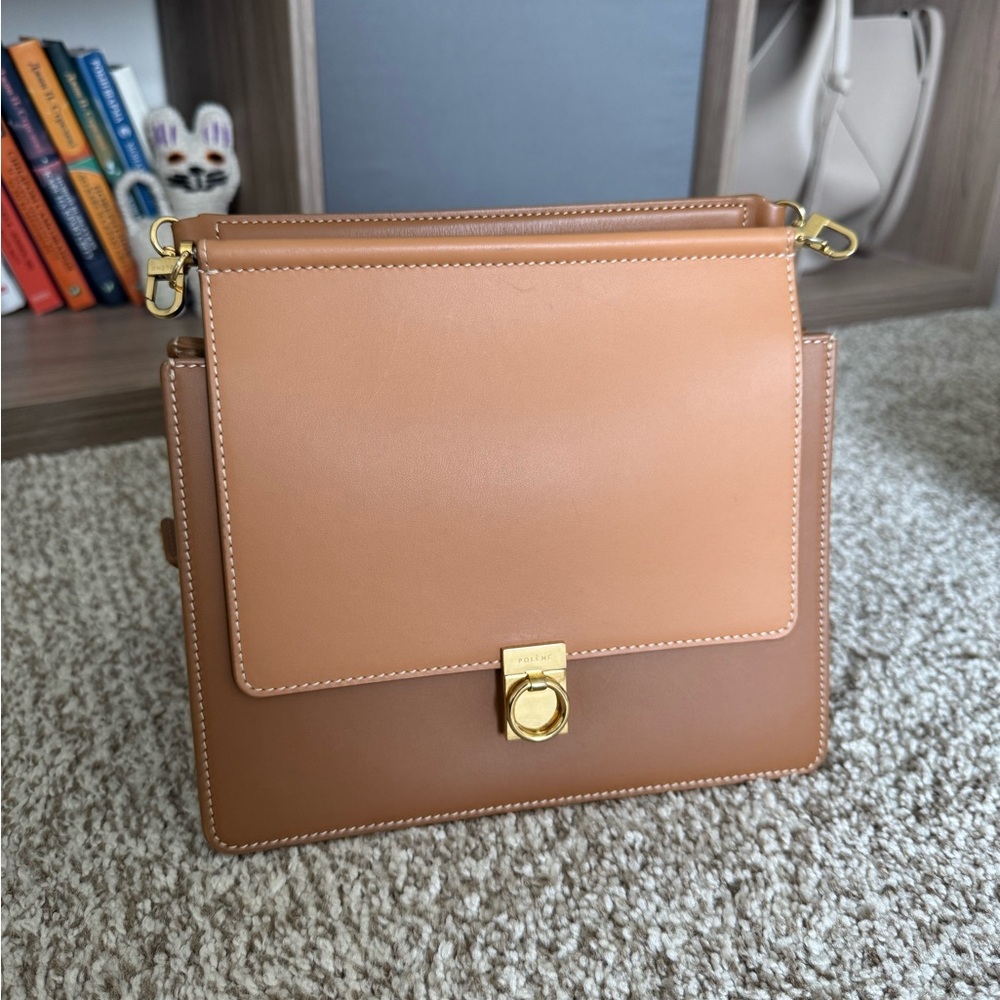 Polene Numéro Sept leather handbag.
